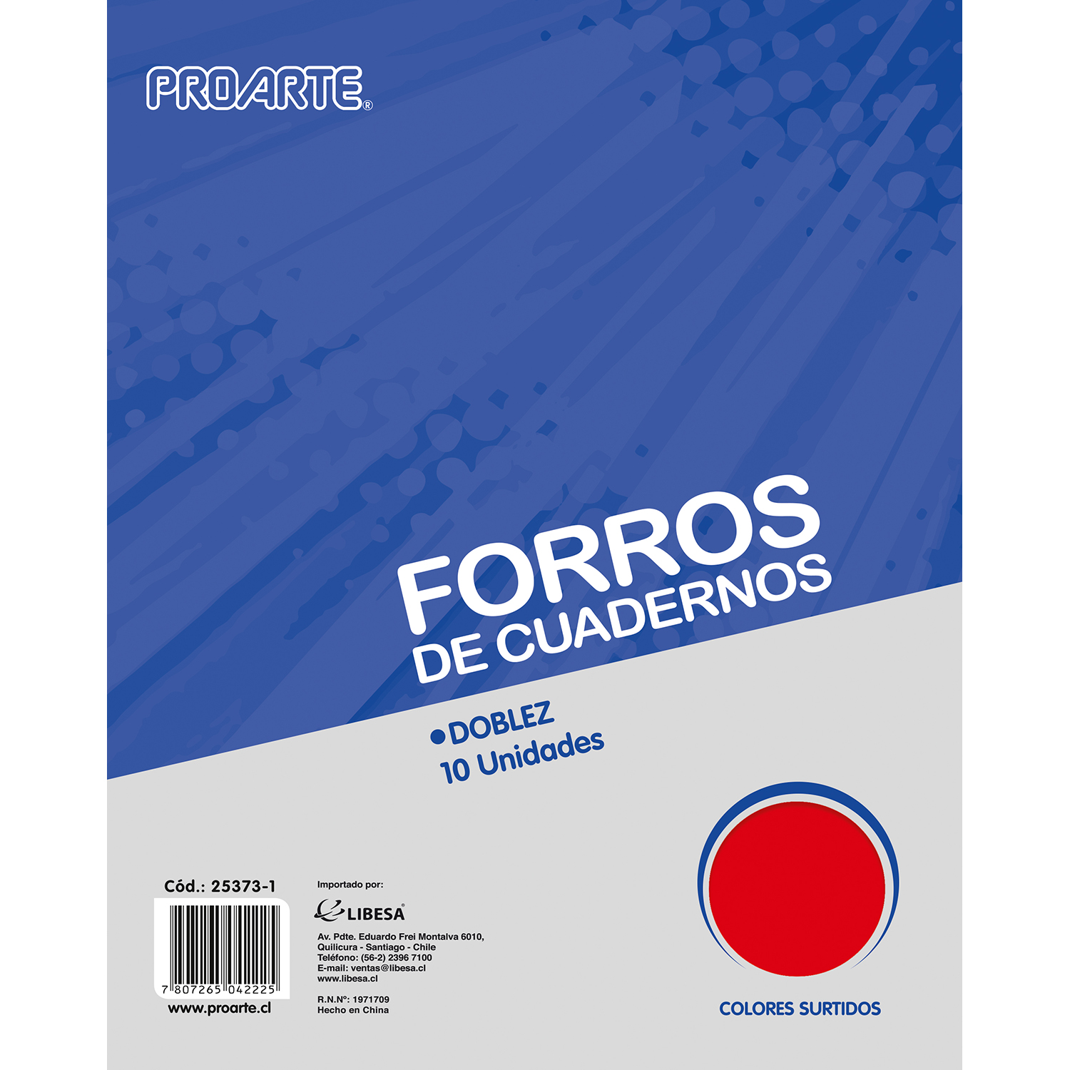 Forros de Cuadernos Doblez 10 Unidades